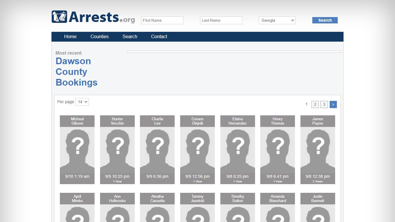 Dawson County Arrests and Inmate Search
